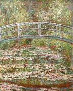 Claude Monet Bridge over a Pond of Water Lilies painting